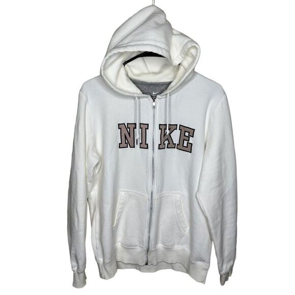 Y2K Nike Spell Out Full Zip Hoodie XL - Picture 1 of 7